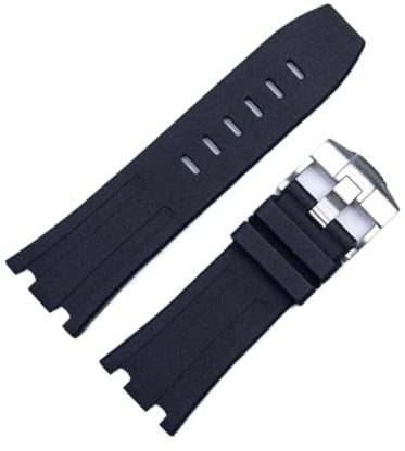 RTRCAGAKM Convient for Audemars et for Piguet Convient for Royal Oak Bracelet Convient for AP 15710 26470 Bracelet de montre de sport en caoutchouc de silicone 28 mm Accessoires de bracelet de montre(