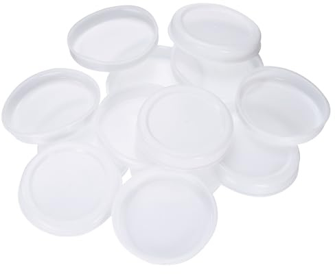 QUARKZMAN 50 Pcs Tapas de Extremo de Tubo de Despacho de Cartón Redondo de 2.8 Id Tapas de Extremo Protectoras de Plástico para Tubos de Despacho de Papel Despacho y Almacenamiento