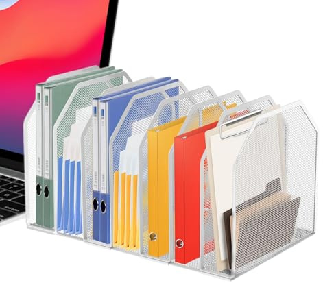 Organizer per cartelle in metallo, scatola portaoggetti per libri, porta documenti in rete, per uomini, donne, amici, casa, ufficio, aula, studio, libri, scuola, biblioteca, carta, documenti