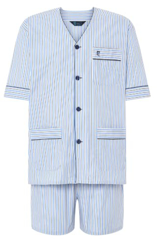 El Búho Nocturno Pyjama Homme Été Court Manches Courtes Coton Maille