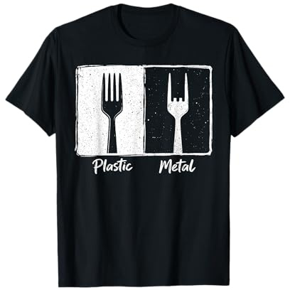 Plastique Métal Rock N Roll Funny Rock Music Guitare Punk Music T-Shirt