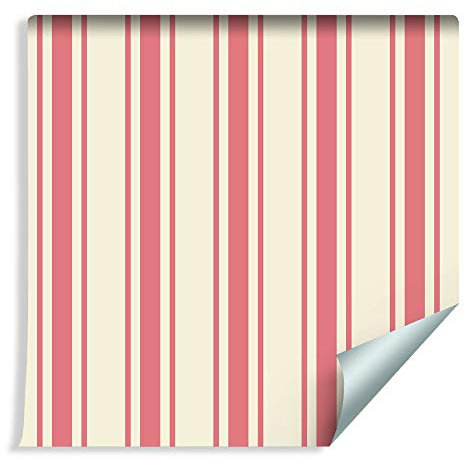 Muralo 1065375647 - Carta da parati a righe verticali classiche, in vinile, stile Art Minimalismo
