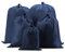 EAZY CASE Koffer Packbeutel Set 5-teilig, Reisebeutel in verschiedenen Größen, Koffer Organizer auch für Rücksäcke und Taschen, Wäschesack, Stausack mit Kordelzug, Dunkel Blau, Blau