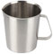 Kitchnexus Messbecher Edelstahl 1,5L, Milchkännchen Messkanne Milk Pitcher für Küche Kaffee Latte Cappuccino