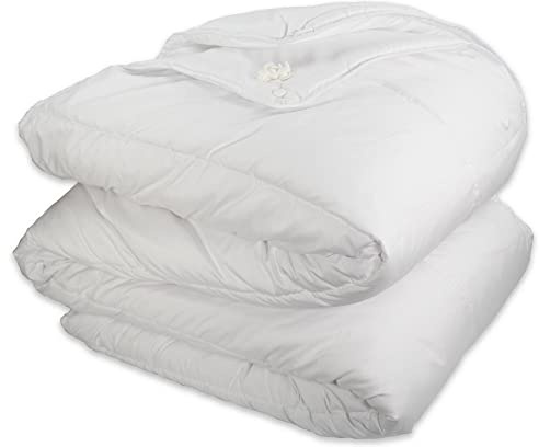 Tata Home Piumone 4 Stagioni Doppio Piumino Combinabile Invernale Estivo e Mezza Stagione in Microfibra Anallergica Made In Italy Misura 200x250 cm Letto 2 Piazze Matrimoniale