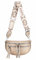 ITALYSHOP24 Damen Tasche Umhängetasche Brusttasche Muster Gürtel Bauchtasche Crossbody Gürteltasche Hüfttasche Crossover Bodybag Schultertasche Handytasche Leder Optik Gold S