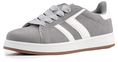 JOMIX Scarpe Bianche Uomo Economiche Leggere e Sneakers Traspiranti con Suola Antiscivolo in Gomma Scarpe Casual da Camminare Passeggio e Ufficcio MCC255002 Grigio 43