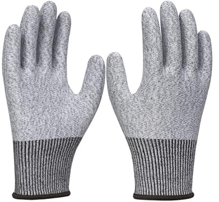 Guantes Anticorte Nivel 5, Guantes De Trabajo Resistentes Al Corte En HPPE, Guantes Transpirable Para Cocina, Jardinería, Manipulación De Cristal Y Trabajo Industrial, Guantes Anticorte Multiuso Para