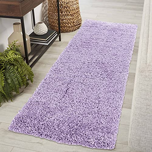 GULLAMBO Fluffy Shaggy Runner Rug – Soft, Non-Slip & Washable Long Pile Carpet for Hallways, Bedrooms, Stairs & Living Rooms – Perfect for High-Traffic Areas, Entryways & Landings