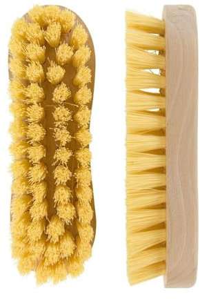 Milosc Wooden Scrubbing Brush With Heavy Duty Nylon Hard Bristles for Cleaning Floor Tiles Car Hand (1)