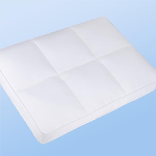 MINUPWELL Cuscini cubici ultra piatti 7D ad alto supporto, 6,3 cm, 100% cotone, per chi dorme sulla pancia, dimensioni standard 45,7 x 66 cm