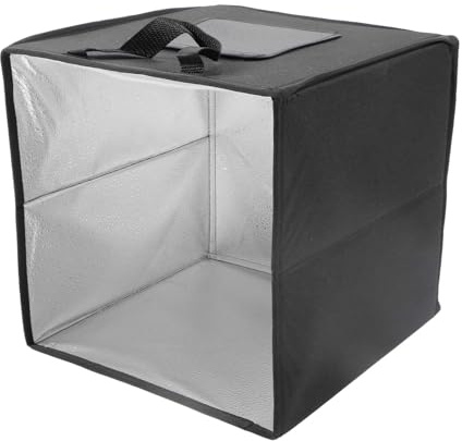 11.8in Mini fotostudio ljuslåda, 5V bärbar vikbar fotograferingstält kit med 6 typer av färgbakgrunder, fotografering ljuslåda med LED-ljus för små produkter