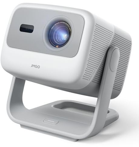 JMGO N1S 4K Smart Portable Projector, Triple Laser, 1100 ISO Lumens, Gimbal Instant Auto Focus, Google TV, Netflix, 110% BT.2020, Wi-Fi 6, HDR10, 10W Dolby Audio, Blu-ray 3D, 200 for Home.