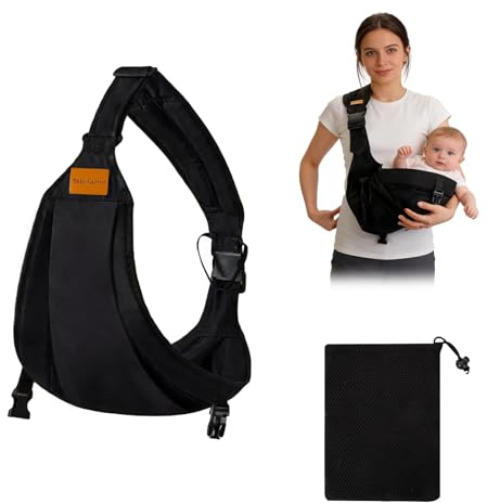 Babytrage Seitlich, Hüfttrage Baby Kleinkind Tragbar Tragetuch Baby Neugeboren, Ergonomische Babytragetuch Kindertrage Kleinkind Trage Baby Tragegurt für Babys von 6 Bis 36 Monaten (Weiche Baumwolle)