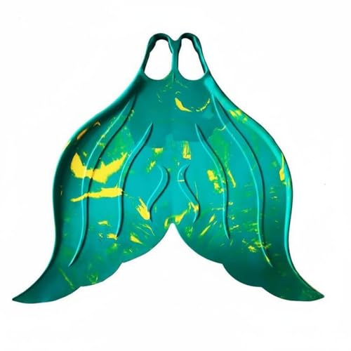 FytStycale Monofin Nuoto Monopinna Sirena Silicone Pratica Allenamento Morbide Resistenti Adatta Piscina Fotografia Sottacqua Attività Ricreative , Blu Oceano , 33-36