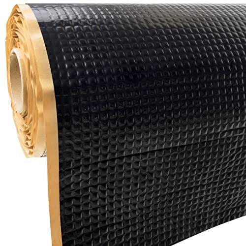 HASKYY Alubutyl Matériau d’insonorisation 2mm 2qm Auto-adhésif Noire pour portières de Voiture - Matériau Isolant - Acoustique