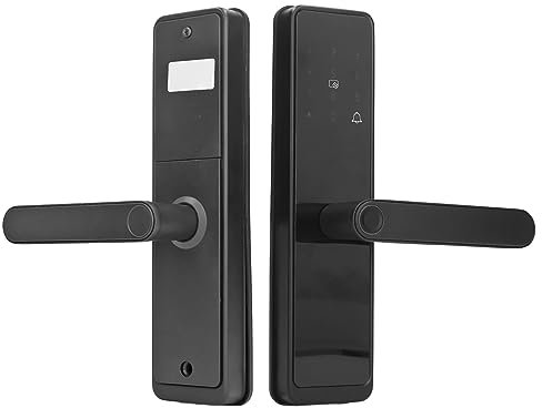 Smart Lock per Porta, Smart Lock per Porta Impronte Digitali Password Chiave IC Card Antifurto Controllo APP Blocco Ingresso con Maniglia Bilance Elettroniche, Analitiche