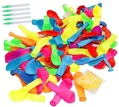 Vaguelly Rifornimento Palloncini D'acqua in Gomma per Giochi in Piscina, Accessori Colorati per Feste sulla Spiaggia e Giorni Caldi per Bambini Colore Casuale