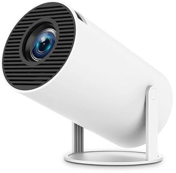 Vidéo projecteur Intelligent Mini Project avec Android 11, 4K/120 WiFi 5G et Bluetooth 5.0, Projecteur Portable Home cinéma avec Angle de 280 Degrés,Projecteur Convient pour Téléphone, PC,HDMI USB