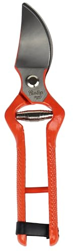 Forbici da potatura standard a una mano - Strumento per giardino e orto in acciaio inox stampato - con manico ergonomico ambidestro. Facile per mancini e destrorsi. - Biotop