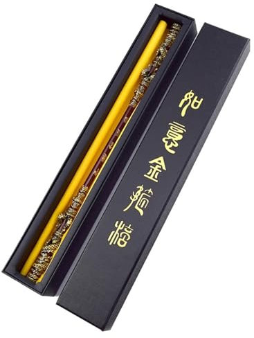 KXJPIZIYB Caja de Regalo Black Myth Wukong, Modelo de Arma de Metal Ruyi Jingu Bang de 35 cm, Bastón Sun Wukong, Decoración de Escritorio de Colección de Juegos, Regalo