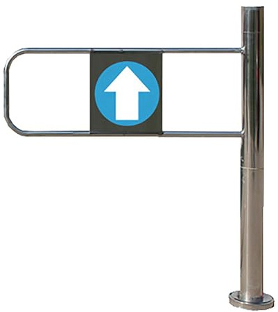 Puerta batiente de acero inoxidable, dispositivo de entrada de cierre automático, puerta unidireccional para supermercados, bibliotecas y espacios comerciales