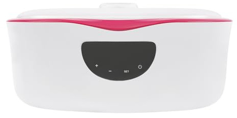 Baño de parafina para manos y pies, 230 W, baño de parafina para manos, 4 L, calentamiento rápido, temperatura ajustable, suaviza y revitaliza la piel, aprieta y suaviza las arrugas (rojo)