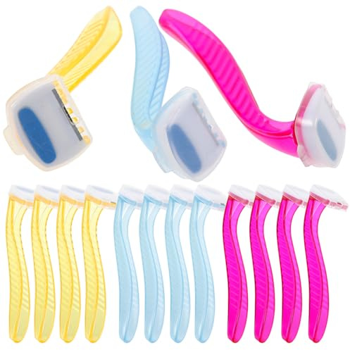 HOMSFOU 15 Stück Manueller Damen Körperrasierer Präziser Haartrimmer für Arme und Achseln Sicherer Enthaarer für Geschmeidige Haut Reise Einwegrasierer