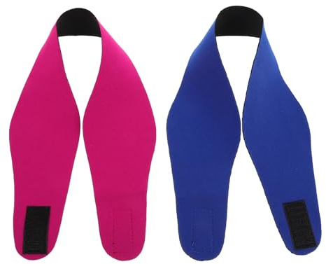 CALLARON Bandeau de Natation Résistant aux Éclaboussures en Néoprène pour Garçon et Filles la Déformation, Lot de 2 Pièces Motifs Cartoon pour Baignade et Sport