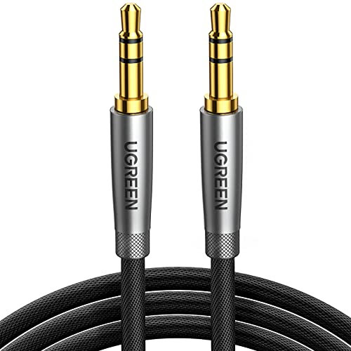 UGREEN 3,5mm Klinke auf Klinke Aux Kabel Stereo Audio Klinkenkabel für Autoradio, Kopfhörer, Galaxy A/M Serien, Redme Note Serie, PC, Tablets, Lautsprecher, MP3/ MP4 Player usw. (3m)