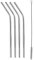Tescoma 308866 myDRINK 4 pz Cannucce in acciaio inox con spazzola per la pulizia