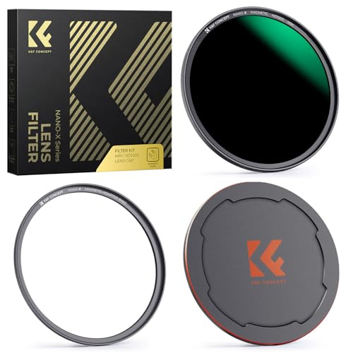 K&F CONCEPT 67mm Filtro Magnético ND1000 (10 Pasos) Rápida Sistema Intercambio con Anillo de Adaptador +Tapa de Metal Magnético