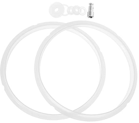 UPKOCH Electric Pressure Cooker Sealing Ring Set with 5-Piece Float Valve Replacement Gaskets for 6L and 5L Cookers High Temperature Resistant Cooker Accessories