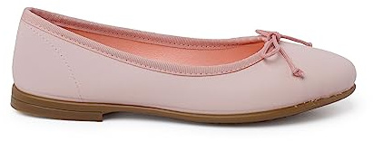 Pisamonas Ballerinor Med Mjuk Rosett I Läderceremoni Size 38 Color Puderrosa