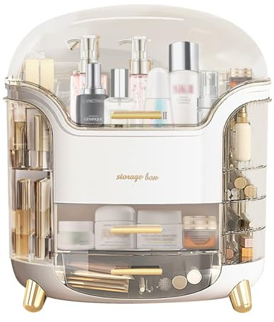 Wuciray Organizer/Porta Trucchi Contenitore Make Up Organizzatore Skincare con Cassetti Grande Capacità da Bagno