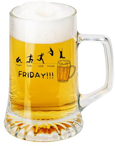 le herisson Bicchiere boccale boccali birra - beer all day - divertente regalo