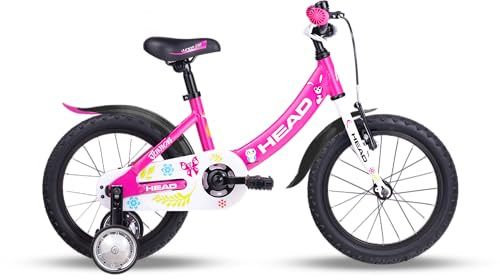 HEAD Unisex - Baby Junior 16P Bicicletta per bambini, rosa, 24