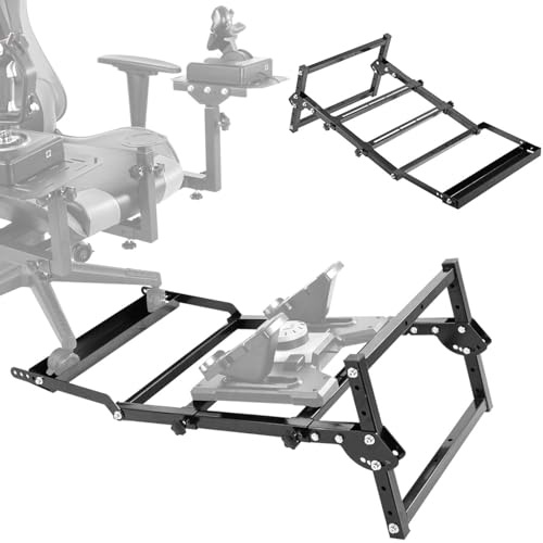 Hottoby Flight and Racing Wheel Stand Proprietary Accessories Fit for Chair Mount Fit for Logitech G27 G29 G920 G923, for Thrustmaster T248 T300RS GT, for PXN, for MOZA R5, Without Pedal