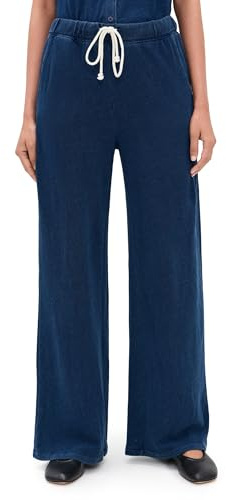 Z SUPPLY Women's Hunter Knit Denim Pants, Indigo, XL