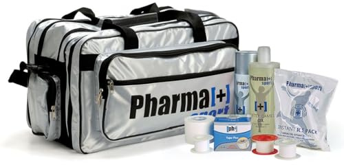 Pharma+Sport Kit Borsa Professional Sport Completa, ART.9304, Pronto Soccorso Avanzato per Calcio e Altri Sport, Grande Capacità, Nylon Resistente (Completa)