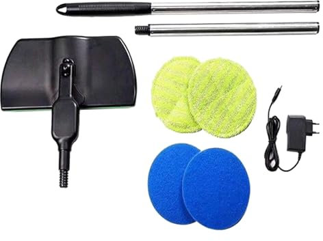 rockible Elettrico, Pulitore per Pavimenti Duri, Lucidatrice, Tipi di Cuscinetti, Spazzola Girevole, Rotante con Cuscinetti Rotanti per Piastrelle