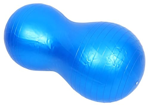 DIYEAH Balance Fitness Yoga Ball with Pump, Blue Exercise Stability Trainer for Sensory and Physical Therapy, Body Training Gym Ball for Boys
