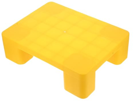 Cabilock Palet Protección Duradera para Suelos y Cajas de Plástico para Almacenamiento Amarillo Rectangular Resistente al Agua Desgaste, Adecuado para Sótanos y Áreas de Almacenamiento