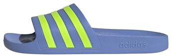 adidas Adilette Aqua Slides, Chanclas Unisex adulto, Blue Fusion Lucid Lemon Blue Fusion, 46 EU