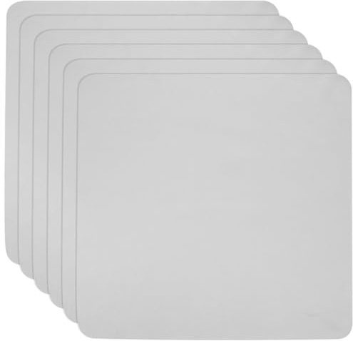 Alipis Lot de 6 Chiffons en Microfibre Gris Grosse Taille pour Lunettes, Appareils Photo et Écrans, Chiffon D'essuyage Polissage sans Peluches, Lingettes de Nettoyage pour Lentilles