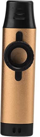 Yinhing Kazoo in Metallo con Bocchino e 5 Diaframmi di Ricambio per Flauto per Strumenti a Fiato per Bambini e Adulti (GOLD)