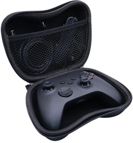 SageFurned Custodia rigida portatile serie XS e switch gamepad EVA per protezione custodia con maniglia per nero
