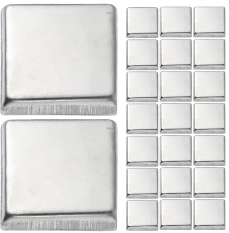 Generic 50 St Små Aluminium Makeup Pannor Fyrkantiga Ögonskuggsformar för DIY Ögonskugga Läppbalsam och Portabel Sminkpalett Organizer för Resor och Dagligt Användande