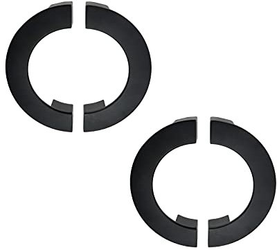 Mcredy - Tiradores semicirculares para gabinete, 96 mm, distancia entre agujeros de montaje con tornillos, color negro, semicircular, aleación de zinc, paquete de 4