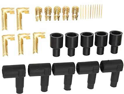 Distributore a 90 Gradi, Kit Terminale di Avvio Candela 30 Pezzi e Cavo di Accensione Bobina HEI per Cavi 610 Mm